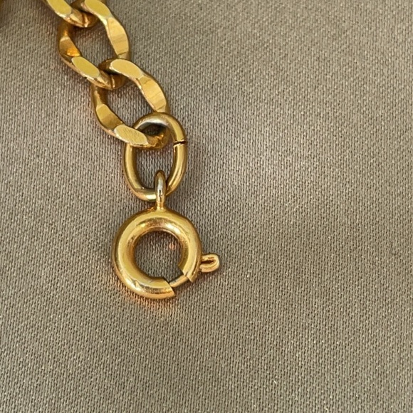 Vintage Gold Tone Link Bracelet 7” - Picture 4 of 4